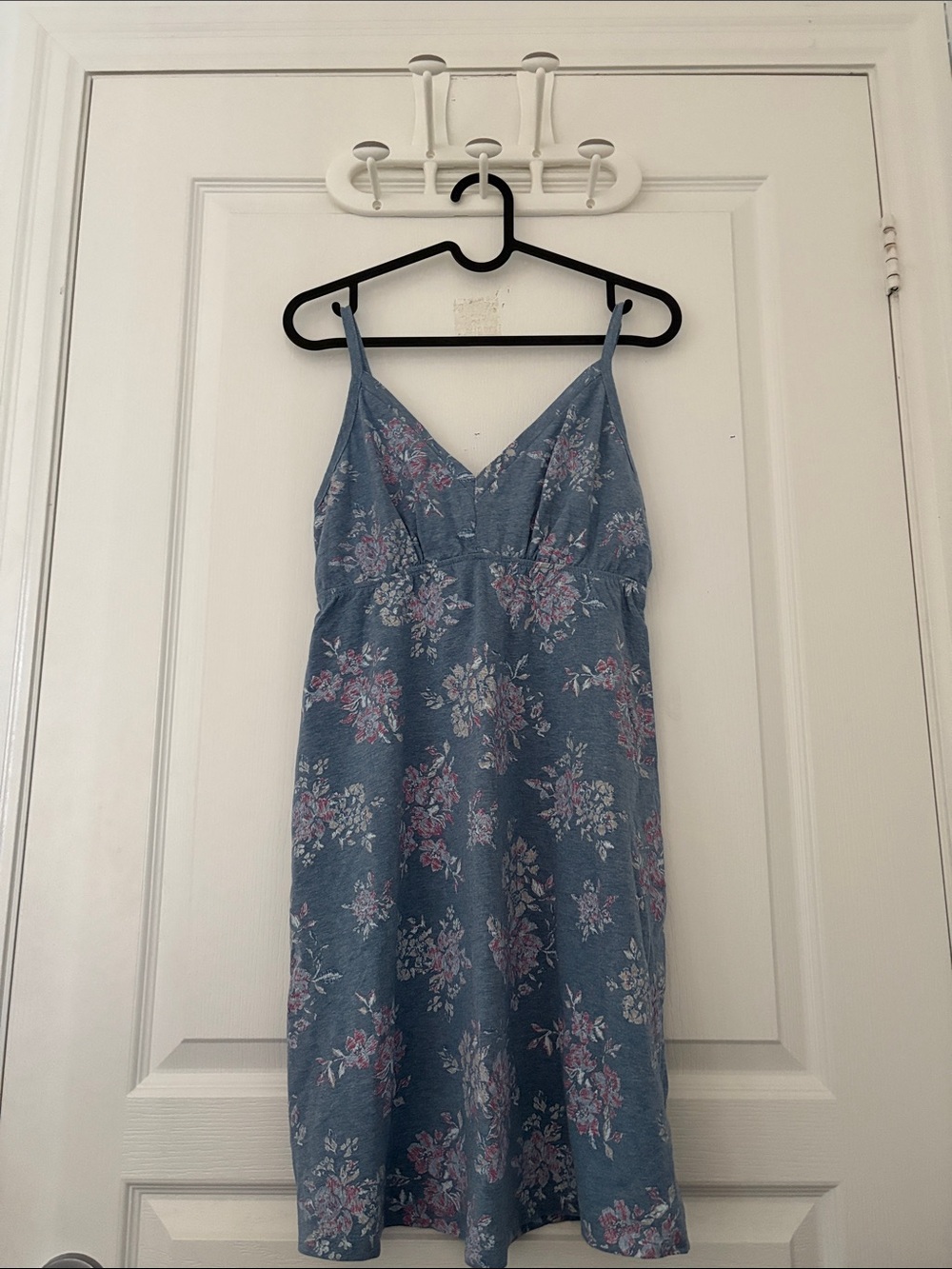 La Vie En Rose Dusty Blue Floral Slip